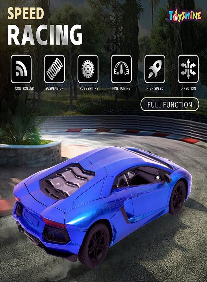 توي شاين سيارة تويشاين للتحكم عن بعد، سيارة تحكم عن بعد بأربعة قنوات مع مصباح أمامي، أبواب قابلة للفتح وصندوق خلفي - أزرق - Image 4